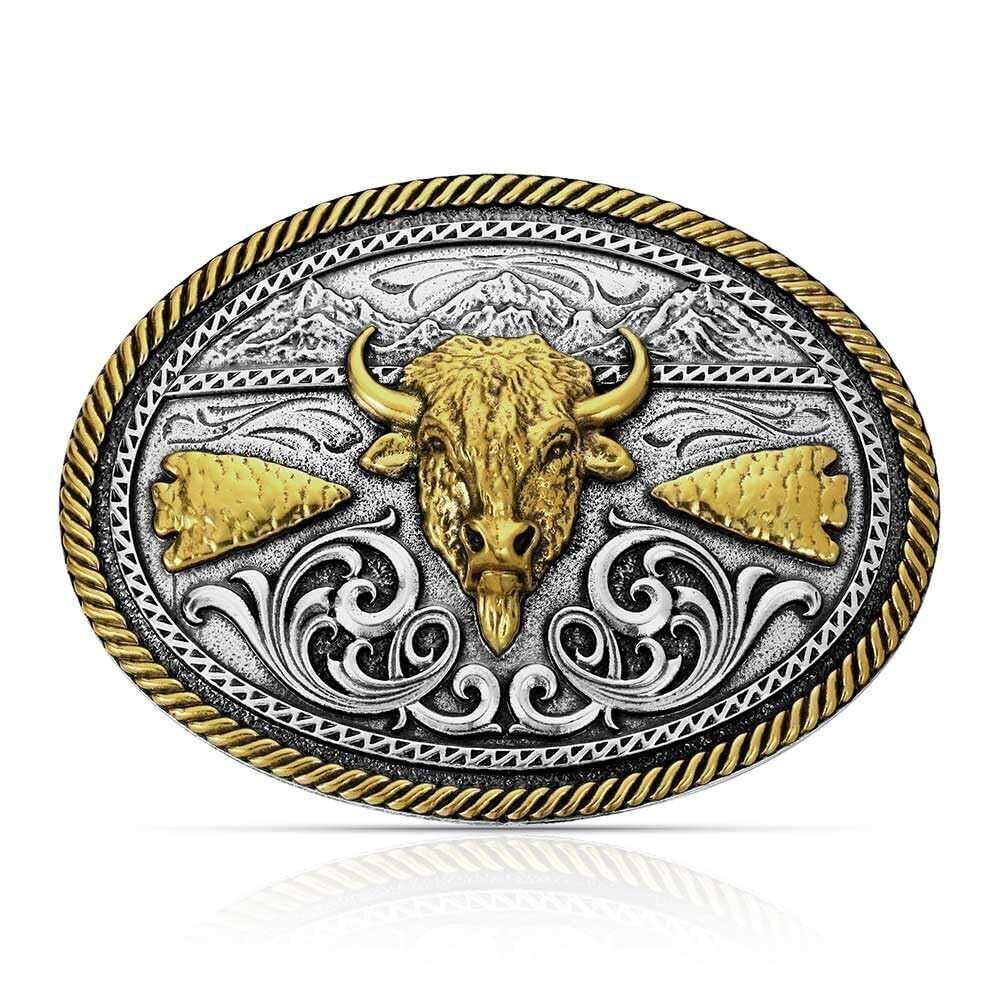 2086 Outdoor Wildlife Series Attitude Western Belt Buckle Buffalo Ridge